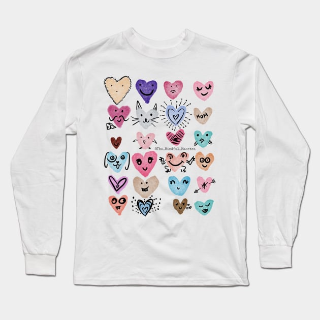 Heart Party Long Sleeve T-Shirt by The Mindful Maestra